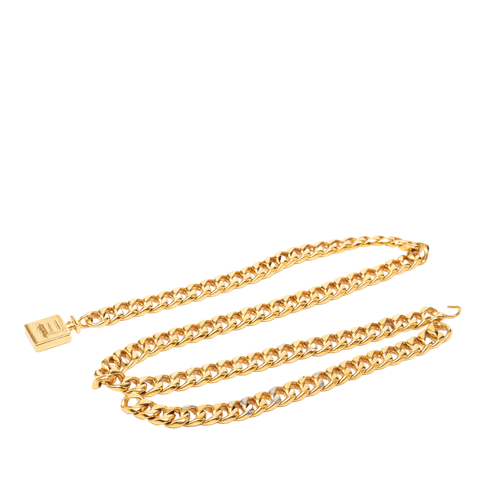Pre-Loved Chanel Gold Plated Perfume Bottle Chain belt